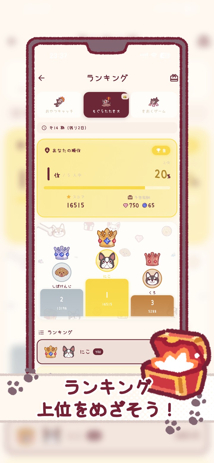 みんなでランキング。